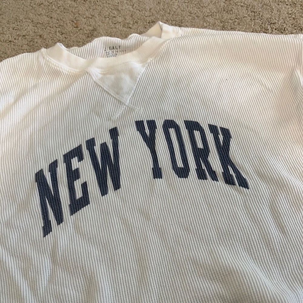 Classic brandy New York long sleeve pique knit